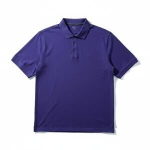 PBX BASICS New Mens Short Sleeve Polo Shirt Purple XL Casual Office Colorful